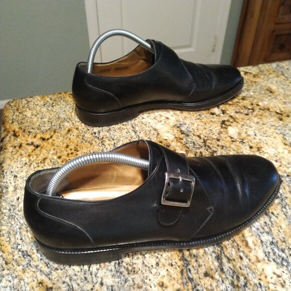 Cole Haan Monk Strap Buckle Leather Dressy Shoes Black Men\'s Size 9.5D 11290 main image 11